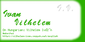 ivan vilhelem business card